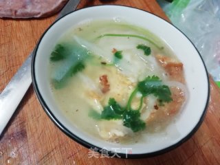 鸡蛋萝卜丝汤的做法步骤：4