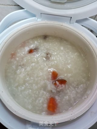 山药胡萝卜瘦肉粥的做法步骤：4