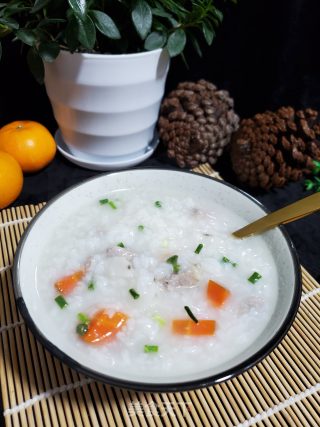 山药胡萝卜瘦肉粥的做法步骤：7