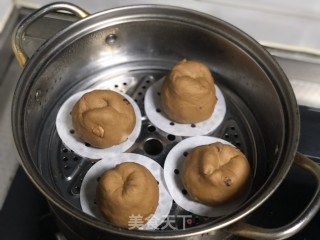 红糖红枣开花馒头的做法步骤：8