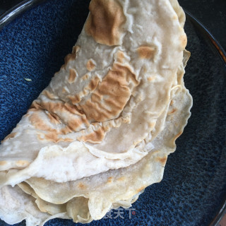 韭黄鸡蛋炒荞麦饼的做法步骤：3