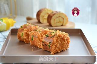 老面肉松面包卷的做法步骤：21