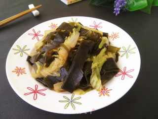 海带烧白菜的做法步骤：8