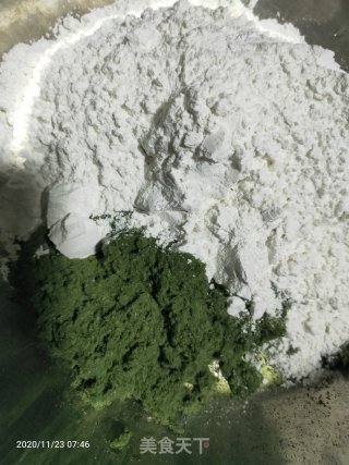 炸艾叶粄的做法步骤：3