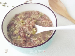 血燕麦绿豆粥的做法步骤：7