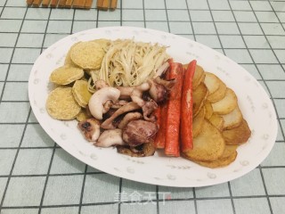 麻辣蘸粉一锅煎的做法步骤：7