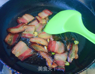 腊肉炒荷兰豆的做法步骤：3