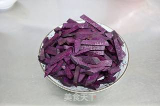 豹纹紫薯蛋糕卷的做法步骤：2
