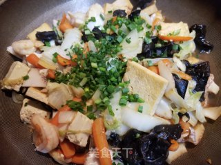 海鲜白菜豆腐煲的做法步骤：16