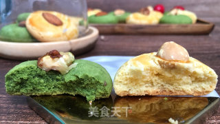 双色杏仁酥，食材简单，制作方便，香酥入口，酥脆到掉渣。的做法步骤：18