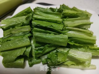 蒜蓉芝麻酱油麦菜的做法步骤：3