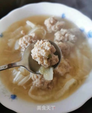 白菜粉条炖肉丸的做法步骤：9