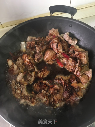 啤酒白菜粉丝烧羊肉的做法步骤：6