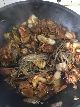 啤酒白菜粉丝烧羊肉的做法步骤：10