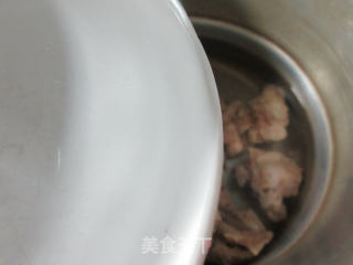 菜芯土豆铁棍山药肉骨汤的做法步骤：3