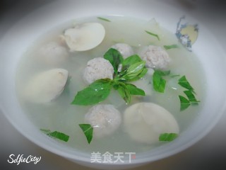 冬瓜沙白汤的做法步骤：9