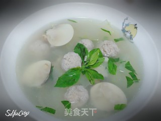 冬瓜沙白汤的做法步骤：10