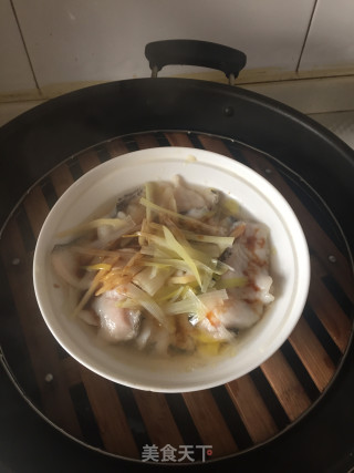 清蒸黑鱼片的做法步骤：5