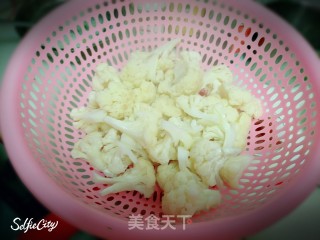 菜花炒腊肠的做法步骤：4