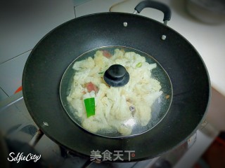 菜花炒腊肠的做法步骤：8