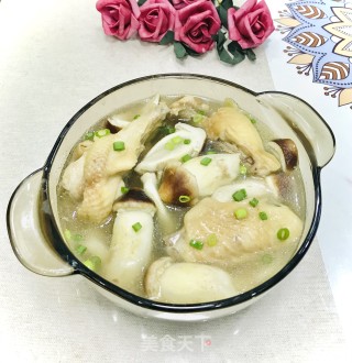 松茸炖鸡汤的做法步骤：8