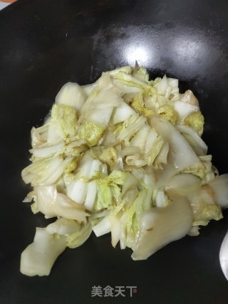 花脂白菜炖豆腐的做法步骤：5