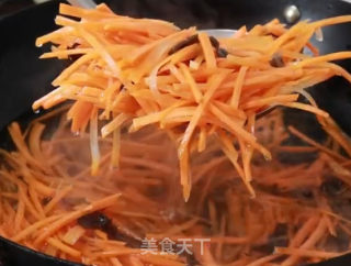 萝卜炒肉丝的做法步骤：4