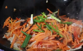 萝卜炒肉丝的做法步骤：8