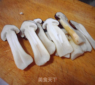松茸甜豆的做法步骤：3