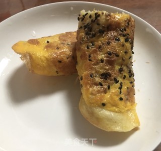 鸡蛋芝麻煎饼的做法步骤：8