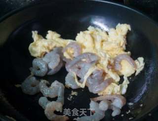 黄金虾仁炒蛋。的做法步骤：6
