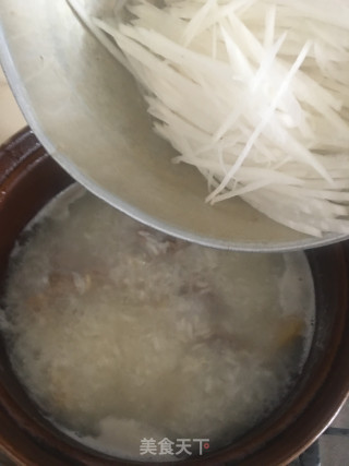 排骨萝卜粥的做法步骤：6