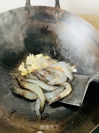 炒虾????的做法步骤：5