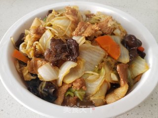大白菜五花肉炖粉条的做法步骤：8