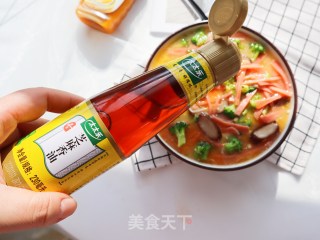时蔬午餐肉蒸豆腐鸡蛋羹的做法步骤：10