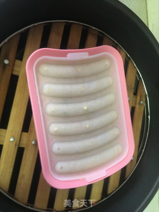 自制鸡肉肠的做法步骤：7