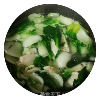 鸡肉肠青菜汤的做法步骤：7