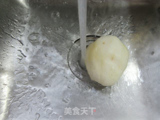 虾皮炒白佛手瓜的做法步骤：2