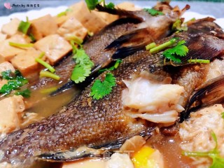 鹌鹑蛋豆腐炖黑鱼的做法步骤：11