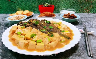 鹌鹑蛋豆腐炖黑鱼的做法步骤：15