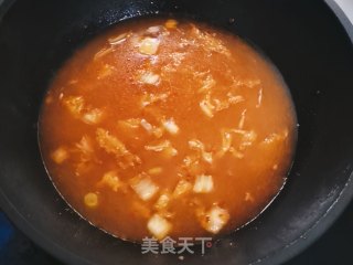 辣白菜豆腐汤的做法步骤：5