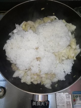 大白菜炒饭的做法步骤：4