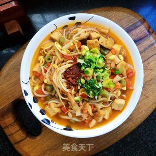 豆腐黄花臊子面的做法步骤：17
