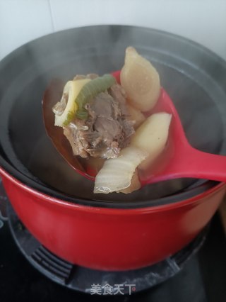 雷笋鸡汤面的做法步骤：7