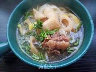 雷笋鸡汤面的做法步骤：8