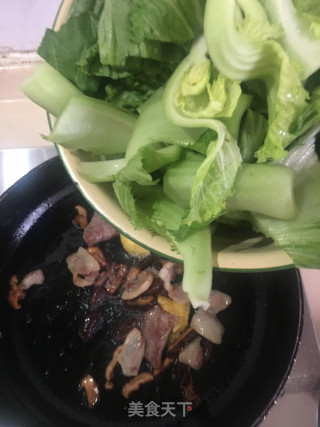 五花肉焖包芥的做法步骤：7