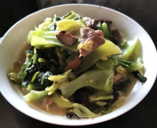 五花肉焖包芥的做法步骤：10