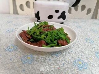 青椒炒牛肉的做法步骤：7