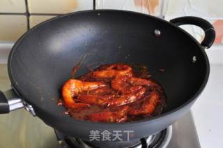 茄汁红酒虾的做法步骤：4