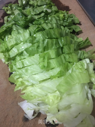 肉丝生菜粥的做法步骤：3